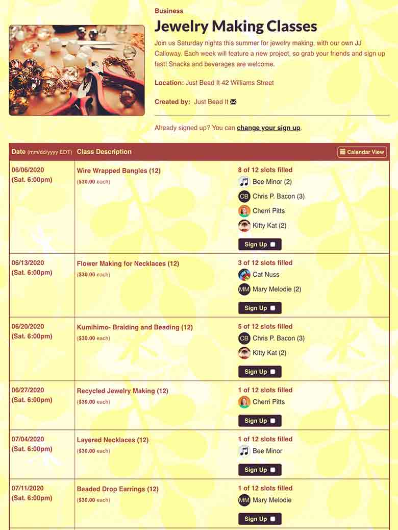 Teach New Skills with Classes