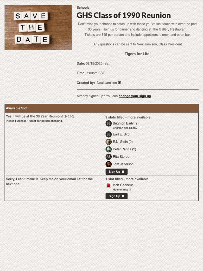 Coordinate Special Events